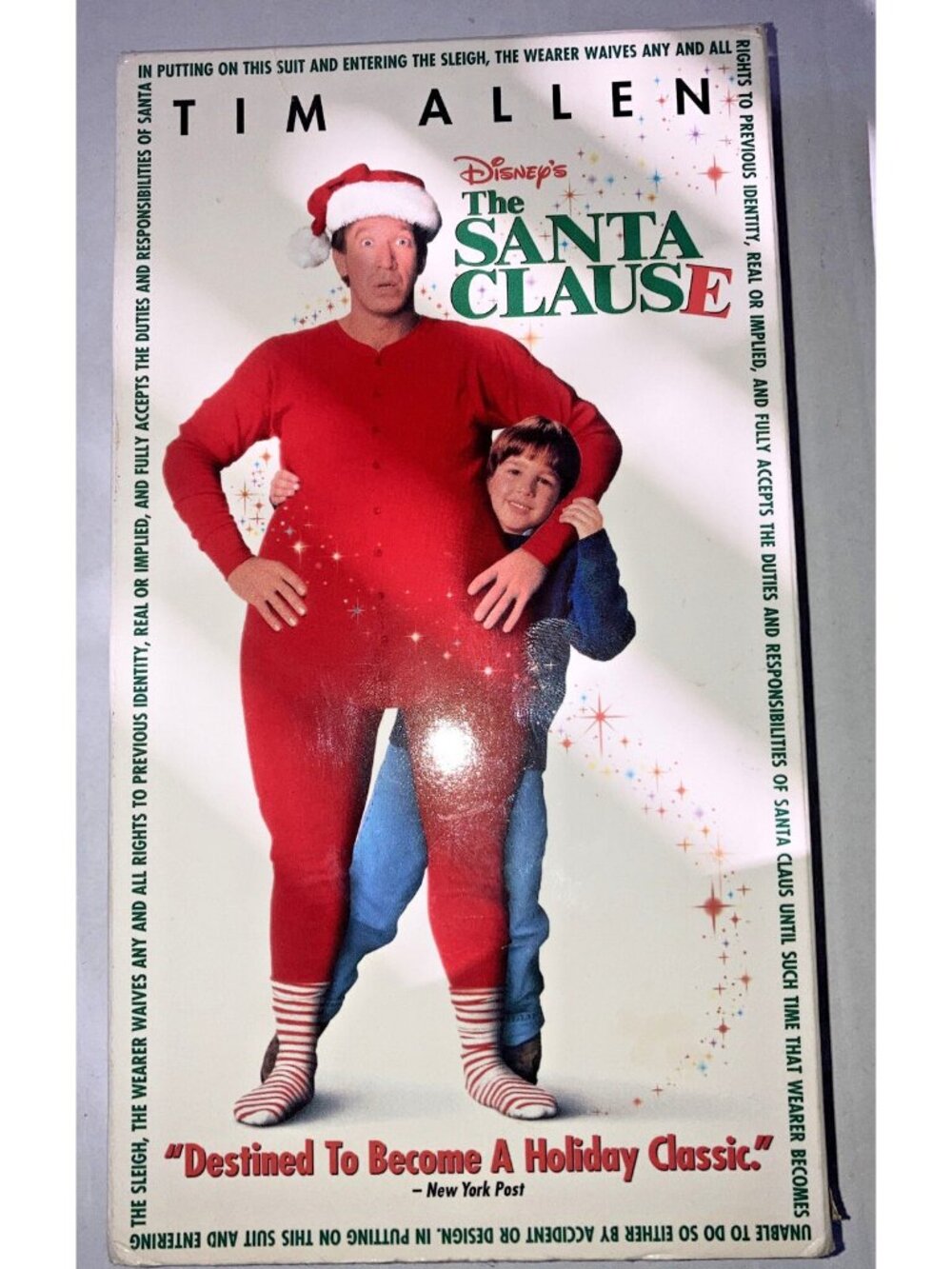 The Santa Clause VHS 1998 Tim Allen Disney Christmas Movie Clamshell Tested